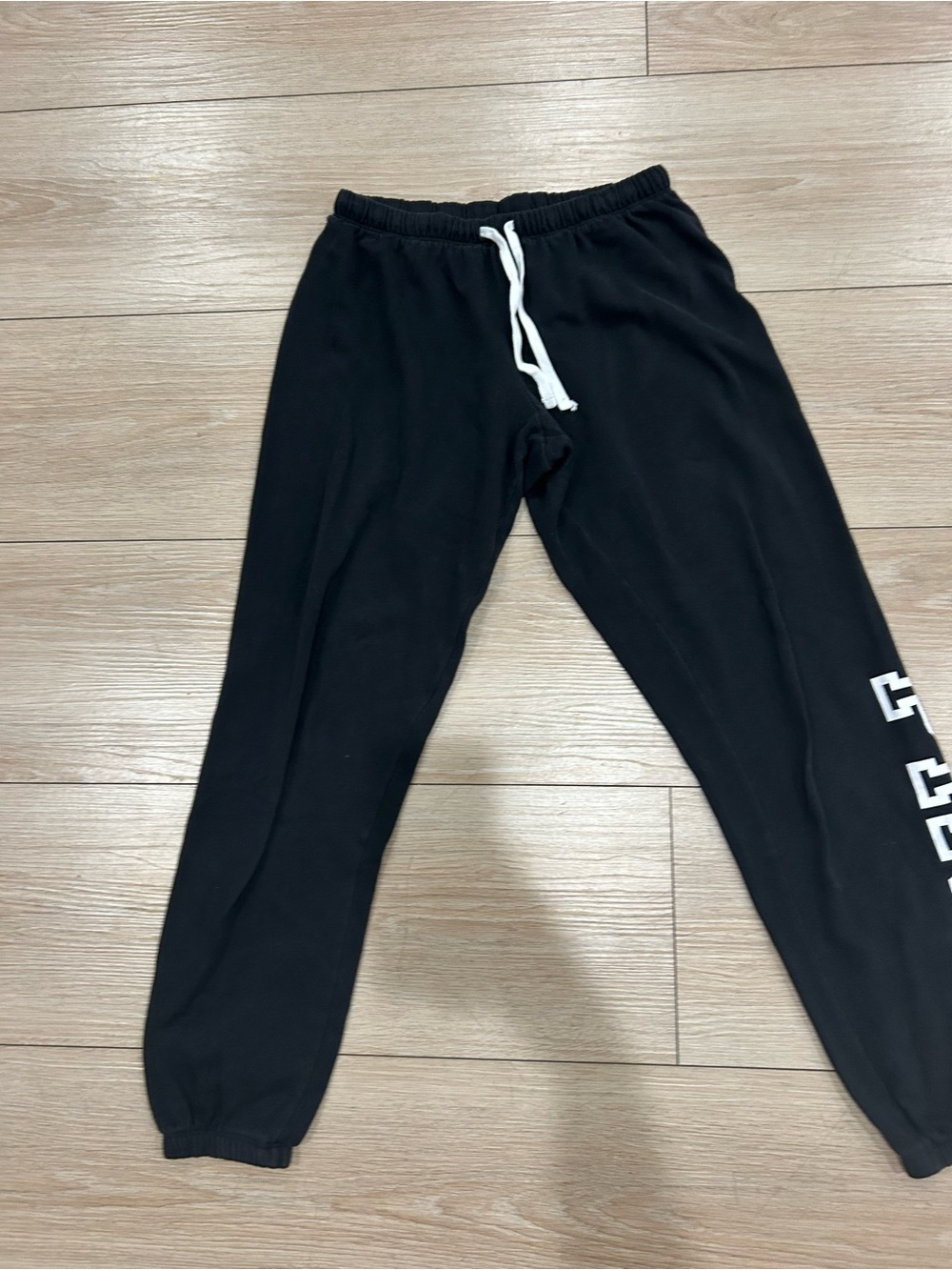 PINK Victoria's Secret Black Jogger Pants with White Tag